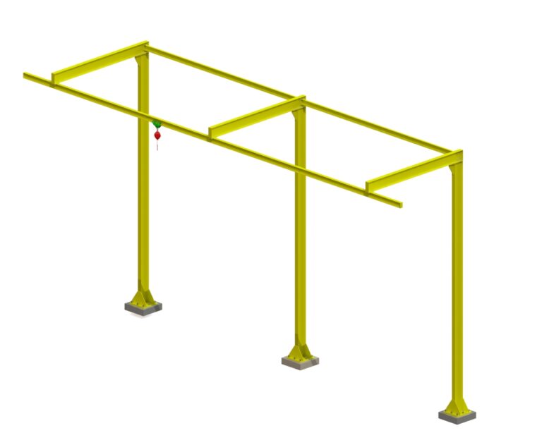 Linha de Vida Rígida para Caminhões - Pórtico Fixo