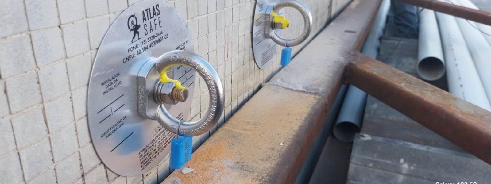 teste de arrancamento de pontos de ancoragem