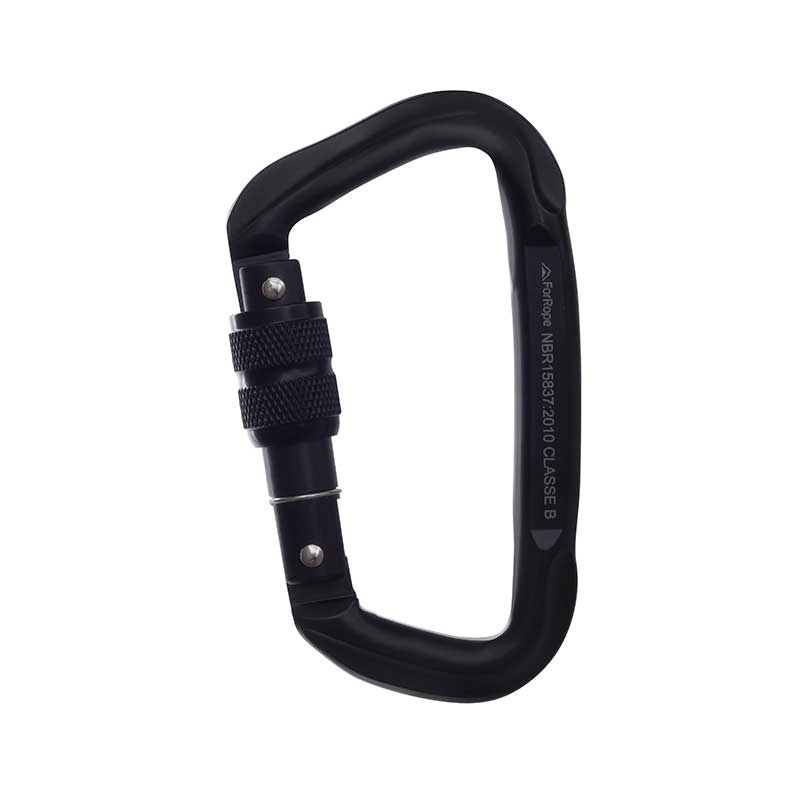 Conector D assimétrico em aço - trava rosca 50KN