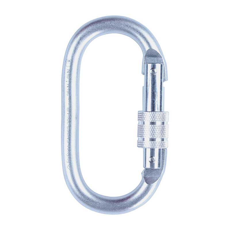 Conector oval trava em rosca aço 25KN - Imagem 2