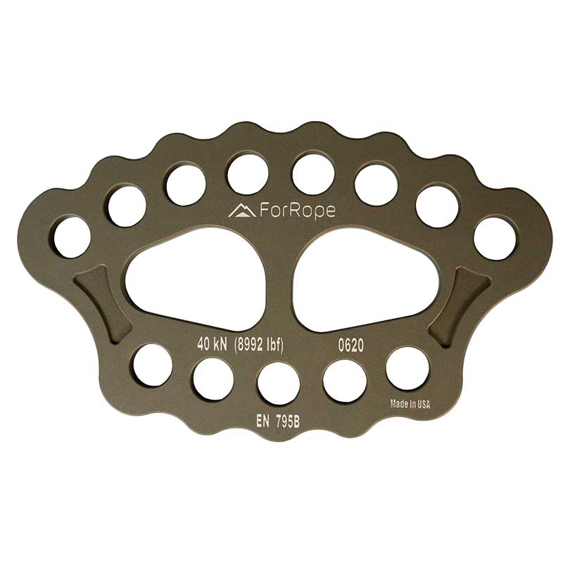 Placa de ancoragem em alumínio 13 (8+5) furos - 40KN