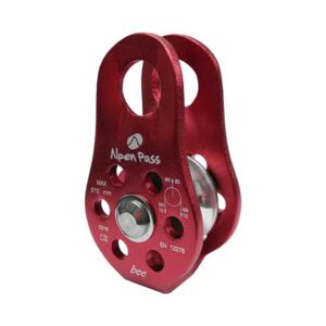 Polia simples 12mm placas fixas