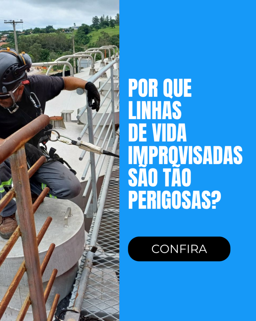 Por que linhas de vida improvisadas são tão perigosa